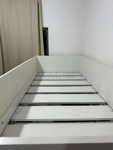 Bed with desk