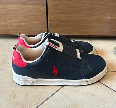 Polo Ralph Lauren Slip-On Sneakers – Navy/Red