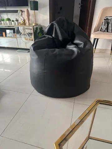 Black bean bag fully loaded