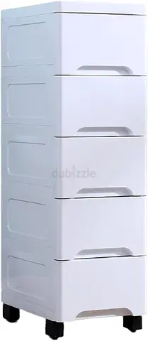 Storage Cabinet with 25cm Wide Gap Drawer Type Design for Narrow Spaces 6 Layers Bathroom and Kitche