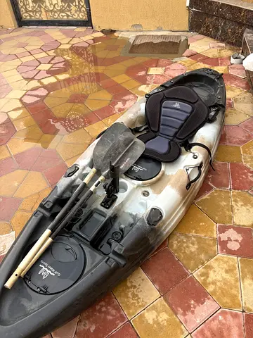 نطيف جدا ، شخص واحد مع كرسي و مجدافين