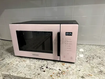 Samsung Bespoke Microwave Oven Solo with Deodorization, 23 L, Pink (changeable), MS23T5018AP/SG