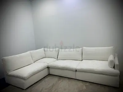Home centre white color sofa