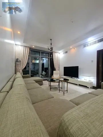 Furnished apartment for monthly rent three bedrooms and a living room Corniche Residence Towers AjmanPrime location with easy access to the Dubai and