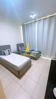 Luxurious two-bedroom apartment with a living room, fully furnished with brand new, high-end furnitu