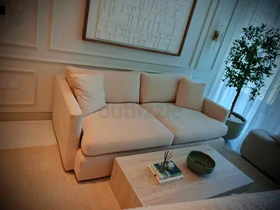 As like new condition cratebarrel three seater sofa