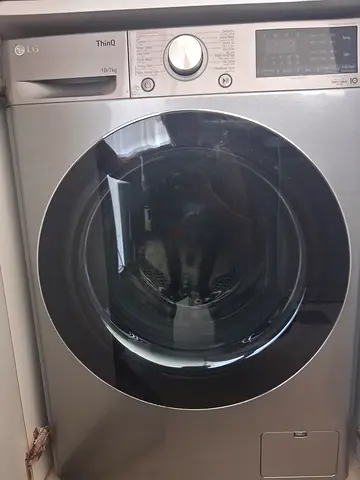 LG Front Load Washer/Dryer Combo - 10kg Silver, Good Condition