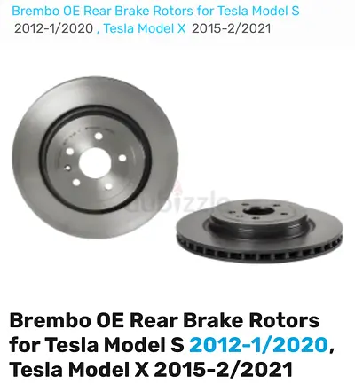 Brembo OE Rear Brake Rotors for Tesla Model S
2012-1/2020 , Tesla Model X
2015-2|2021