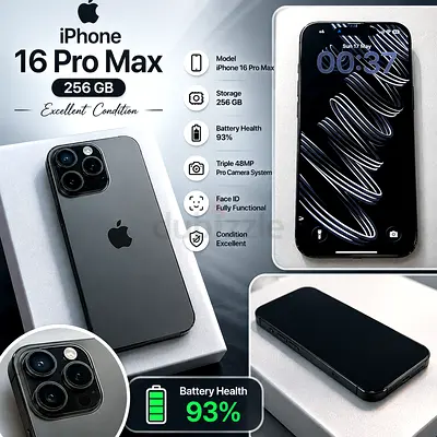 iPhone 16 Pro Max 256GB - Graphite, excellent Condition