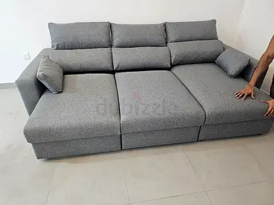 Perfect condition IKEA Eskilstuna L Shape Sofa bed with storage