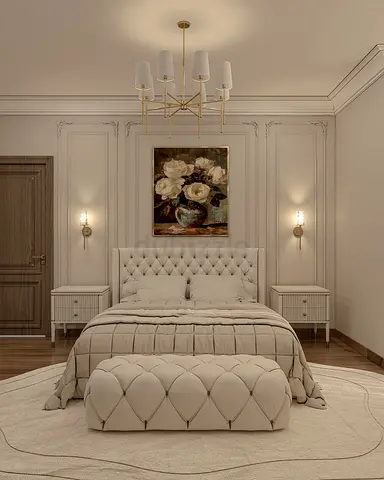 Classic Tufted Bed Set with Nightstands