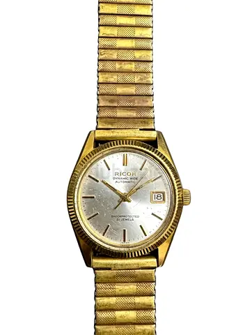 Vintage Ricoh Dynamic Wide Automatic men’s watch, Made in Japan.