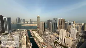 ✨ For Rent | 2 Bedroom Apartment with Panoramic Views of Al Qasba Canal & Al Mamzar Lake | Stu