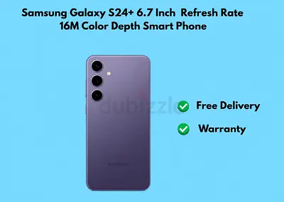 Samsung Galaxy S24+ 6.7 Inch Deca Core 120Hz Refresh Rate 16M Color Depth Smart Phone