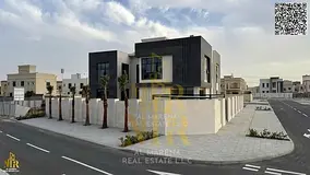 Corner Villa in Al Yasmin | 8,000 sq ft | Two Floors & Roof | 6 Master Bedrooms | Elevator | Spaciou