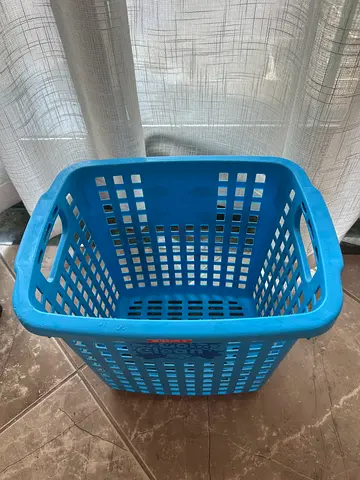 Blue Plastic Bin Basket