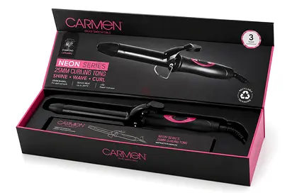 Carmen Neon Series 25mm Curling Tong