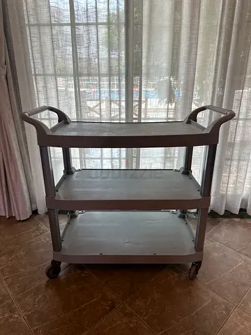 3-Tier Utility Trolley with Wheels