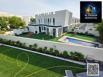 Villa in Al Zorah Golf Compound, Ajman, including electricity, water, and air conditioning. Freehold ownership for all nationalities.