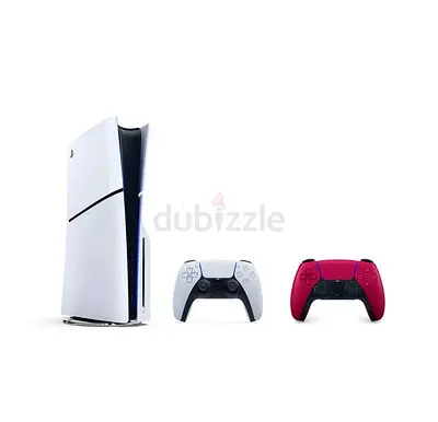 PlayStation 5 Console with DualSense Controllers (White + Red)