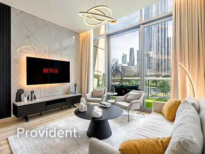 Luxury 1-Bedroom l Furnished l Full Burj Khalifa View
