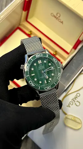Omega Seamaster Diver 300M Green Dial on Mesh Bracelet | Free Delivery across UAE | COD Available