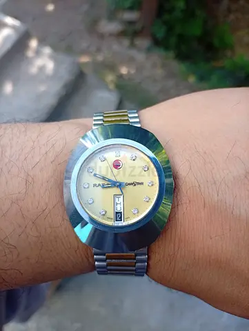 Vintage Rado Diastar Automatic Mens Watch - Steel/Gold Tone, Day-Date