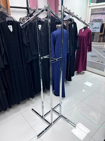 Heavy-Duty Double-Sided Stainless Steel Clothing Rack | Retail Garment Display Stand‼️‼️