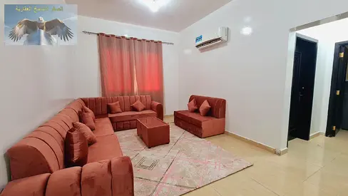 شقه مفروشه للايجار الشهري غرفه وصاله منطقه المويهات  عجمان موقع مميز سهوله الوصول لمخرج دبي والشارقه