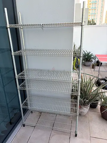IKEA Omar Metal Wire Storage Shelving Unit - Adjustable