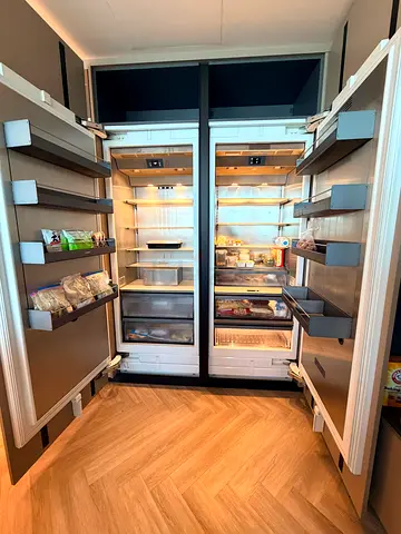 Gaggenau never used Built-in fridge freezer set 75cm— 400 series WiFi and push to open
