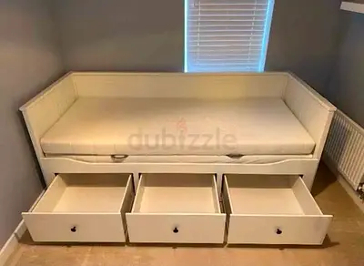 Ikea hamnes day bed with matters 3 storage
