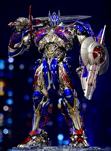 Optimus Prime Metallic Transformer Collectible