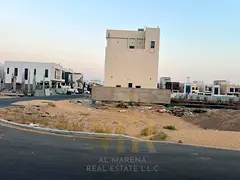 Corner plot for sale in Al Yasmeen, Ajman | Second plot from the main street and near the park | 4,3