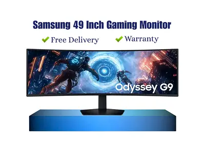Samsung 49 Odyssey G9 Monitor | DQHD 144Hz Curved Gaming Monitor | Free Delivery | Warranty
