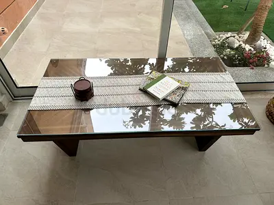 Elegant Wood Coffee Tables Set