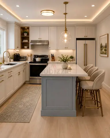 Modern kitchen island custom made