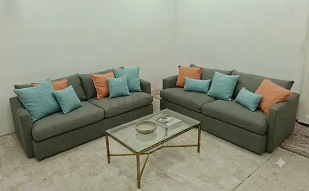 Premium quality crate and barrel 2+2 seater sofa