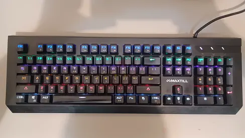 Maxtill Tron G750 RGB Mechanical keyboard and F9 mecha inphic wireless mouse