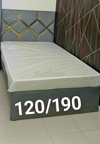 Single Bed with Storage and Headboard - 120x190 cm, Good Condition