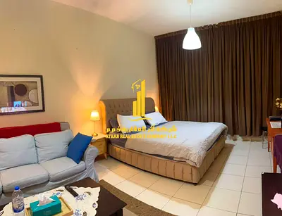 Luxury second occupied studio with separate kitchen and open view, fully furnished ✨ Ajman One Tower. For monthly rent.