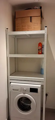 Storage rack organiser shelf for washing machine