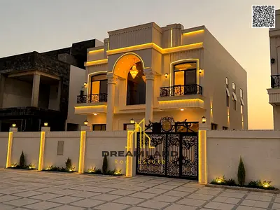 فيلا فاخرة للبيع في الزاهية | 5 غرف | G+2 + رووف | رسوم التسجيل شاملة
