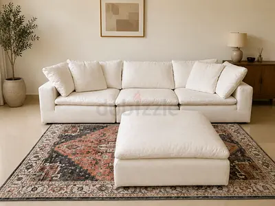 Selling luxury marina home sofa with stool like a new