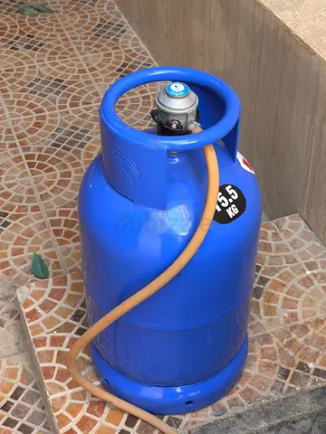 5.5 kg Blue LPG Gas Cylinder with Hose – Good Condition