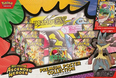 Pokémon Collezione Premium Mega Lucario poster collection