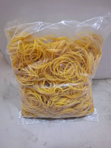 Bulk pack of natural rubber bands