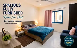 Spacious fully furnished room for rent