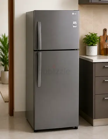 LG Top Freezer Refrigerator - 2 Door, Stainless Steel Finish