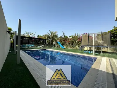 Luxury 5,000 Sq.Ft 5BR Villa with Private Pool & Maid's Room for Rent in Al Zorah, Ajman